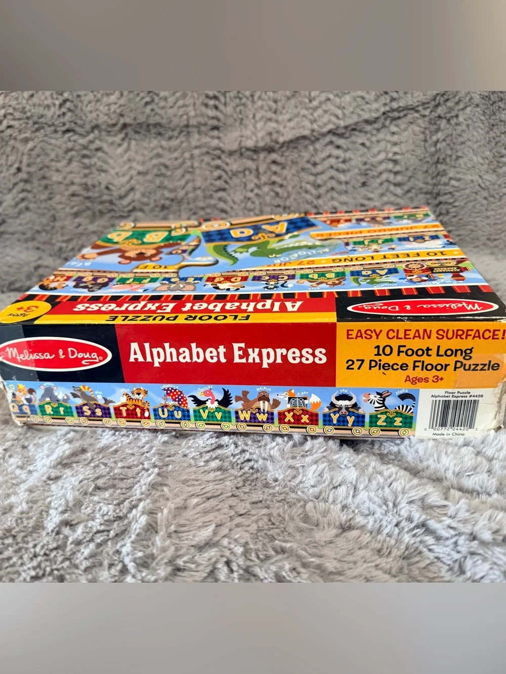 Melissa & Doug Alphabet Express Train Puzzle - Blue, Green, Yellow, Red